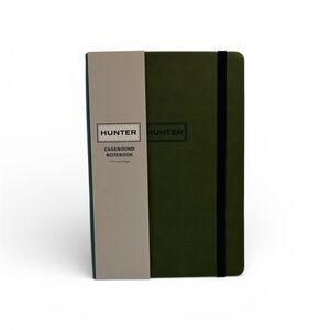 Hunter Green Casebound Notebook with Elastic Closure